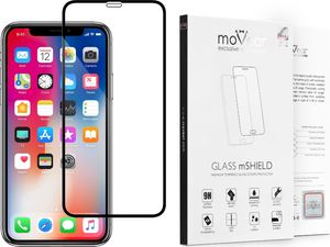 moVear Szkło Hartowane 2.5D MAX na iPhone Xs / X do Etui na Cały Ekran MOVEAR Standard 1