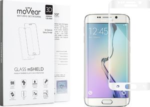 moVear Szkło Hartowane moVear 3D Samsung Galaxy S6 edge | Białe na Cały Ekran Standard 1