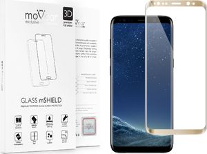 moVear Szkło Hartowane 3D na Cały Ekran Samsung Galaxy S8+ (ekran 6.2") Satynowy Złoty | moVear Standard 1