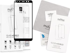 moVear Szkło Hartowane 3D na Cały Ekran Samsung Galaxy A8 2018 - A530F Czarne moVear Standard 2