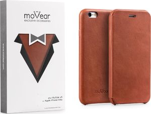 moVear Etui Slim Apple iPhone 6 / 6s moVear flipSide xS, Brązowe, Skóra Standard 4