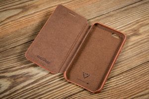 moVear Etui Slim Apple iPhone 6 / 6s moVear flipSide xS, Brązowe, Skóra Standard 8