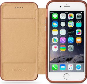 moVear Etui Skórzane 2w1 na iPhone 6, 6s moVear multiCover S, Magnes, Brązowe Standard 7