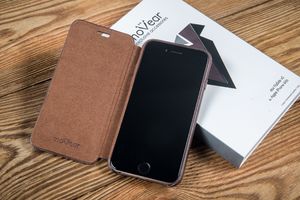 moVear Skórzane Etui Slim iPhone 6 Plus / 6s Plus moVear flipSide xS Ciemnobrązowe Standard 11