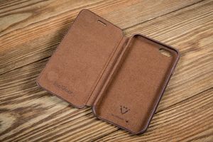 moVear Skórzane Etui Slim iPhone 6 Plus / 6s Plus moVear flipSide xS Ciemnobrązowe Standard 9