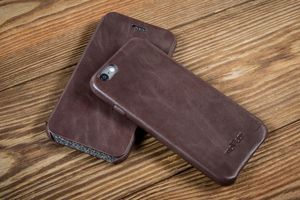 moVear Skórzane Etui Slim iPhone 6 Plus / 6s Plus moVear flipSide xS Ciemnobrązowe Standard 10