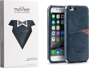 moVear Skórzane Etui Wsuwka na iPhone 6 / 6s moVear backCover J, Granatowe, Niebieskie Standard 4