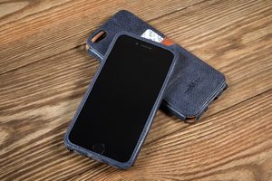 moVear Skórzane Etui Wsuwka na iPhone 6 / 6s moVear backCover J, Granatowe, Niebieskie Standard 6