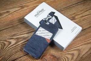 moVear Skórzane Etui Wsuwka na iPhone 6 / 6s moVear backCover J, Granatowe, Niebieskie Standard 8