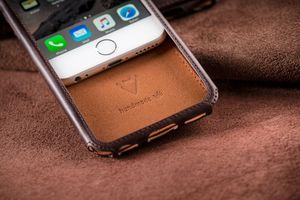 moVear Skórzane Etui Wsuwka iPhone 6 / 6s moVear backCover J, Brązowy Standard 11