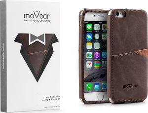 moVear Skórzane Etui Wsuwka iPhone 6 / 6s moVear backCover J, Brązowy Standard 4