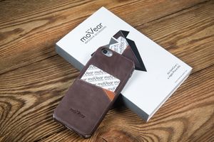 moVear Skórzane Etui Wsuwka iPhone 6 / 6s moVear backCover J, Brązowy Standard 7