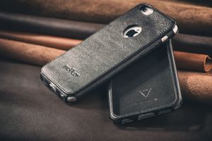 moVear Skórzane Etui Case iPhone 6 / 6s moVear backCover J, Czarne, Ręcznie szyte Standard 11