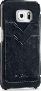 moVear moVear flipSide S+ etui do Samsung Galaxy S6 edge | 100% Czarna Skóra Standard 3