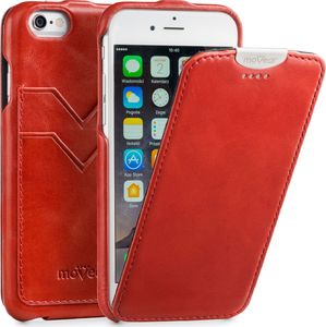 moVear Skórzane Etui iPhone 6 6s MOVEAR klapka w dół czerwone skóra vintage Standard 1