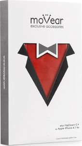 moVear Skórzane Etui iPhone 6 6s MOVEAR klapka w dół czerwone skóra vintage Standard 4