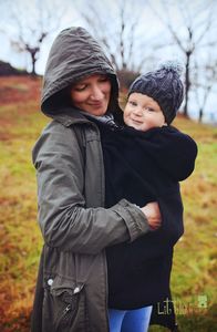 Little Frog Osłonka Polarowa Little Frog - Przytulna Żabka CZARNA 2