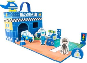 Small Foot Policja Budynek komisariat policji z figurkami do zabawy dla dzieci uniw 1