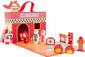 Small Foot Budynek straży pożarnej z figurkami do zabawy uniw 1