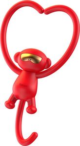 Baseus Baseus Car Mount Holder Monkey Shaped red uniwersalny 3
