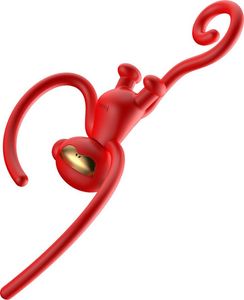 Baseus Baseus Car Mount Holder Monkey Shaped red uniwersalny 4