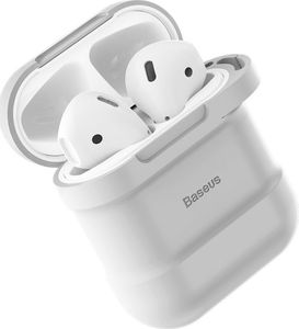 Baseus Etui ochronne do AirPods + Strap białe 6