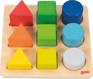 Goki Sorter dla dzieci dopasuj Kolory i kształty , zabawka montessori uniw 1