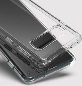 Ringke Ringke Fusion etui pokrowiec z żelową ramką Samsung Galaxy S10 przezroczysty (FSSG0055-RPKG) uniwersalny 4