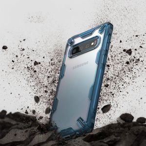 Ringke Ringke Fusion X etui pancerny pokrowiec z ramką Samsung Galaxy S10 czarny (FUSG0008-RPKG) uniwersalny 9