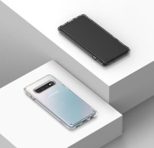 Ringke Ringke Fusion etui pokrowiec z żelową ramką Samsung Galaxy S10 Plus przezroczysty (FSSG0058-RPKG) uniwersalny 5