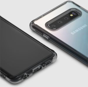 Ringke Ringke Fusion etui pokrowiec z żelową ramką Samsung Galaxy S10 Plus przezroczysty (FSSG0058-RPKG) uniwersalny 7