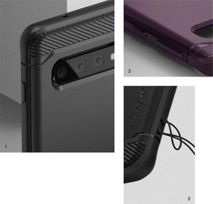 Ringke Ringke Onyx wytrzymałe etui pokrowiec Samsung Galaxy S10 Plus czarny (OXSG0016-RPKG) uniwersalny 4