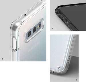 Ringke Ringke Fusion etui pokrowiec z żelową ramką Samsung Galaxy S10e czarny (FSSG0062-RPKG) uniwersalny 4