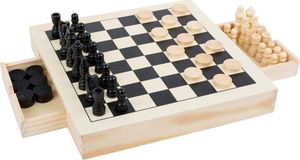 Small Foot Drewniane szachy i warcaby, 2 plansze uniw 1