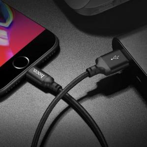 Kabel USB Hoco USB-A - Lightning 1 m Czarny (48745) 4