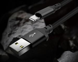 Kabel USB Hoco USB-A - Lightning 1 m Czarny (48745) 5