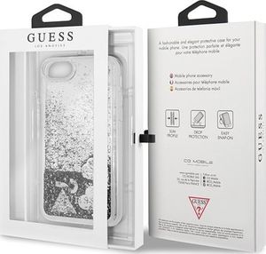 Guess Guess GUHCI8GLHFLSI iPhone 7/8 srebrny /silver hard case Glitter Hearts uniwersalny 5