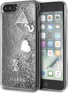 Guess Guess GUHCI8LGLHFLSI iPhone 7/8 Plus srebrny/silver hard case Glitter Hearts uniwersalny 1