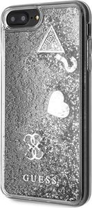 Guess Guess GUHCI8LGLHFLSI iPhone 7/8 Plus srebrny/silver hard case Glitter Hearts uniwersalny 2