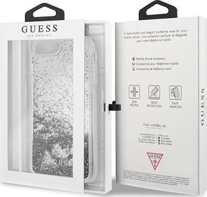 Guess Guess GUHCI8LGLHFLSI iPhone 7/8 Plus srebrny/silver hard case Glitter Hearts uniwersalny 5