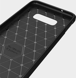 Hurtel Carbon Case elastyczne etui pokrowiec Samsung Galaxy S10e niebieski uniwersalny 3
