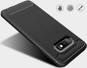 Hurtel Carbon Case elastyczne etui pokrowiec Samsung Galaxy S10e niebieski uniwersalny 5