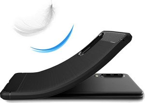 Hurtel Carbon Case elastyczne etui pokrowiec Huawei P30 czarny uniwersalny 6