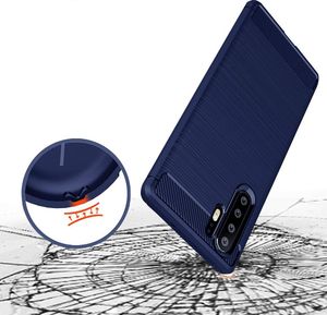 Hurtel Carbon Case elastyczne etui pokrowiec Huawei P30 Pro niebieski uniwersalny 2