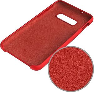 Hurtel Silicone Case elastyczne silikonowe etui pokrowiec Samsung Galaxy S10 czerwony uniwersalny 2