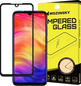 Wozinsky Wozinsky super wytrzymałe szkło hartowane Full Glue na cały ekran z ramką Case Friendly Xiaomi Redmi Note 7 czarny uniwersalny 1