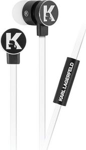 Słuchawki Karl Lagerfeld Karl Lagerfeld słuchawki KLEPWIWH biało-czarny/white&black 3,5mm uniwersalny 1