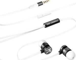 Słuchawki Karl Lagerfeld Karl Lagerfeld słuchawki KLEPWIWH biało-czarny/white&black 3,5mm uniwersalny 2