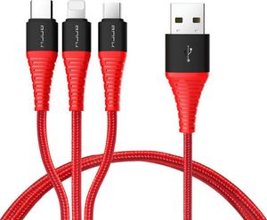 Kabel USB Rock Space USB-A - 1.2 m Czerwony (333) 2