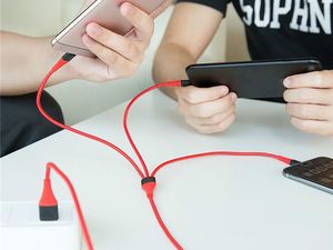 Kabel USB Rock Space USB-A - 1.2 m Czerwony (333) 5